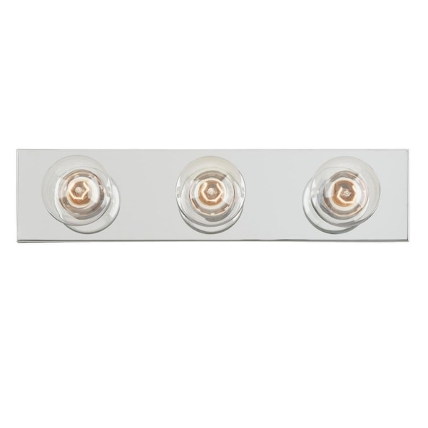Westinghouse Fixture Wall 100W 3-Light Bath Bar, Chrome No Shade 6640600 - main